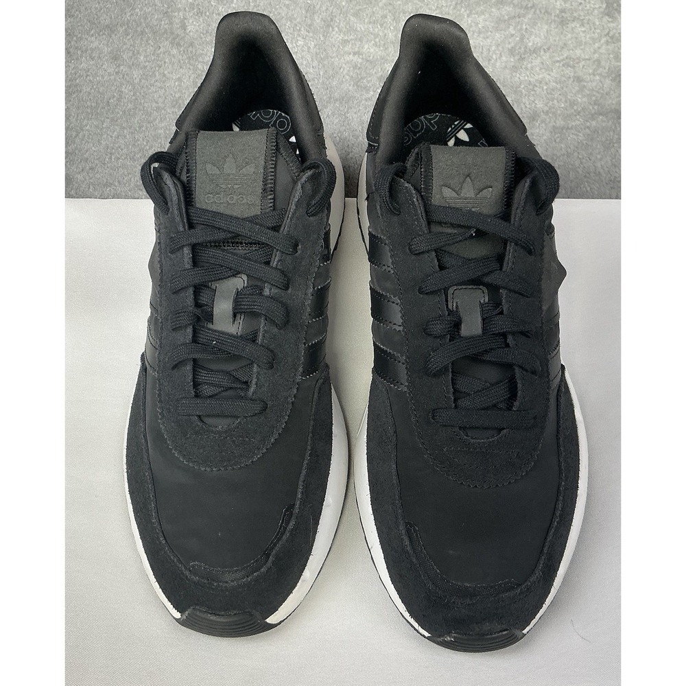 Adidas Men's Retropy F2 Core Black/Cloud White GW5472 Suede Sneakers Size 10.5